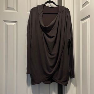 Athleta purana wrap hoodie in black SZ L